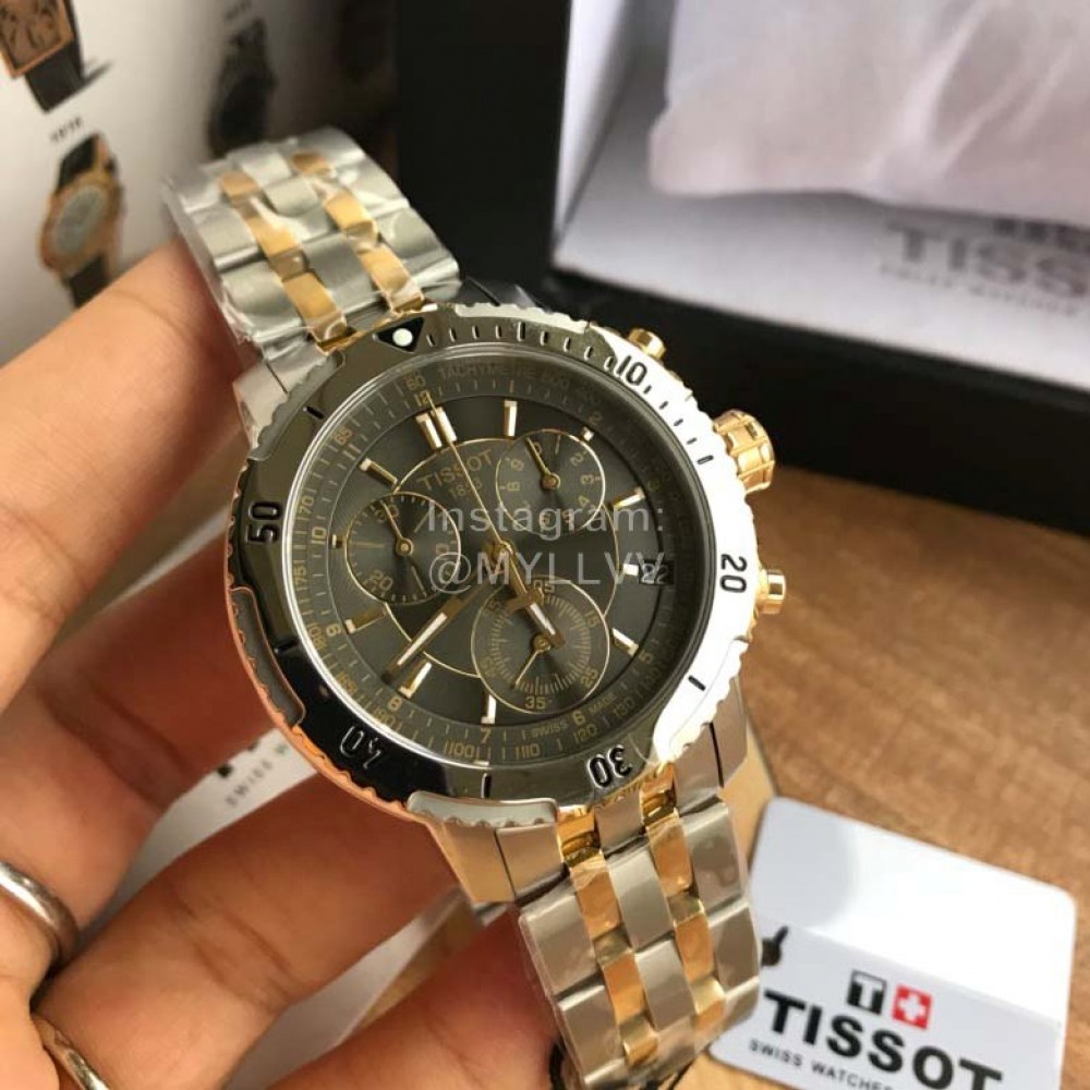 Tissot Multifunctional Six Needle Steel Strap Watch 