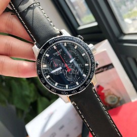 Tissot Leather Strap 45mm Dial Watch For Men