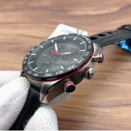 Tissot Leather Strap Multifunctional Quartz Watch For Men