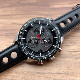 Tissot Leather Strap Multifunctional Quartz Watch For Men