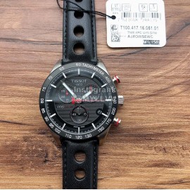 Tissot Leather Strap Multifunctional Quartz Watch For Men