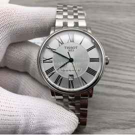 Tissot Roman Numeral Dial Steel Strap Watch For Men