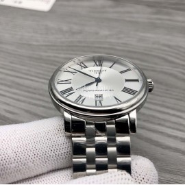 Tissot Roman Numeral Dial Steel Strap Watch For Men