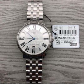 Tissot Roman Numeral Dial Steel Strap Watch For Men