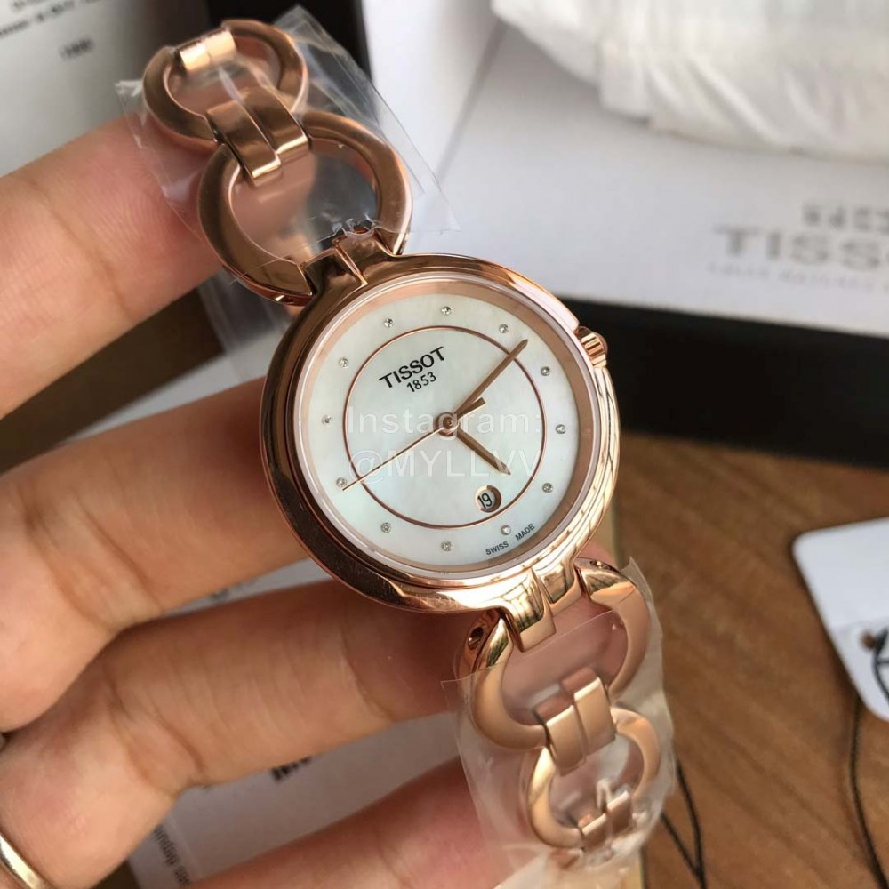 Tissot Original Chain Watch For Women Rose Gold