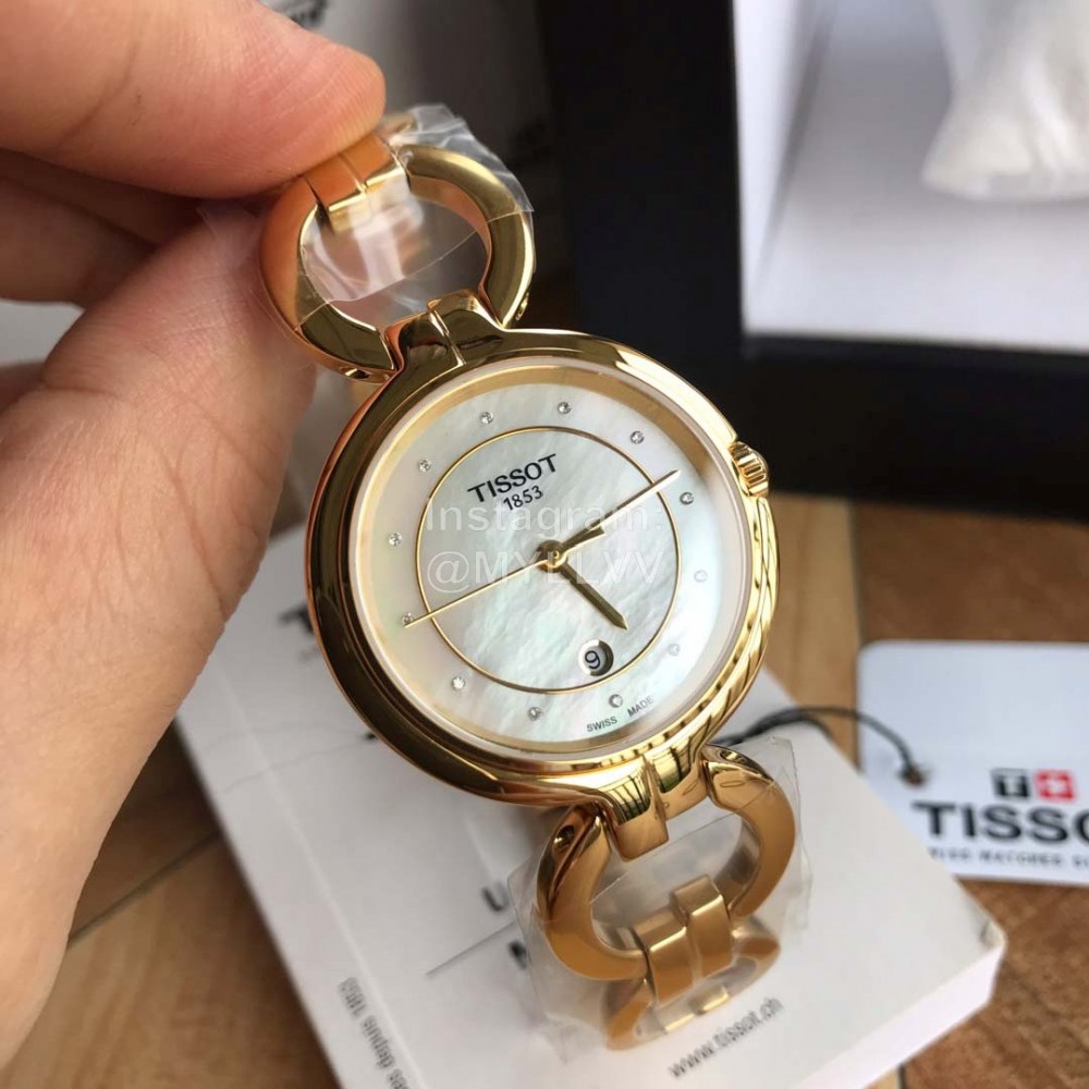 Tissot Original Chain Watch For Women Gold