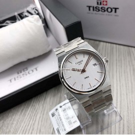 Tissot Prx Series 316 Refined Steel Luminous Watch White