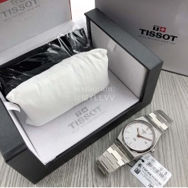 Tissot Prx Series 316 Refined Steel Luminous Watch White
