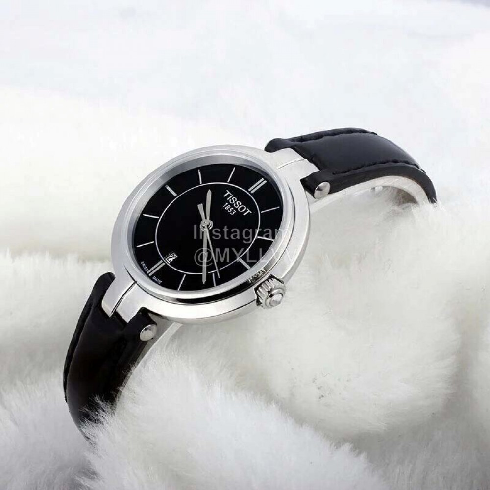 Tissot 26mm Dial Leather Strap Watch For Women