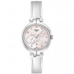 Tissot 26mm Dial White Leather Strap Watch For Women