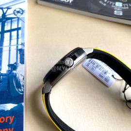 Tissot 316l Fine Steel Case Silicone Strap Watch Yellow