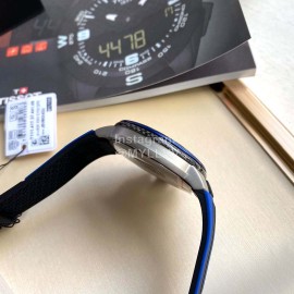 Tissot 316l Fine Steel Case Silicone Strap Watch Blue