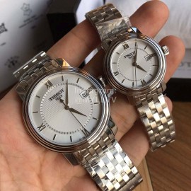 Tissot 40mm Dial Steel Strap Business Watch For Men And Women