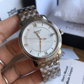 Tissot 40mm Dial Steel Strap Business Watch For Men And Women