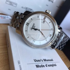 Tissot 40mm Dial Steel Strap Business Watch For Men And Women