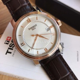Tissot New 40mm Dial Leather Strap Business Watch For Men