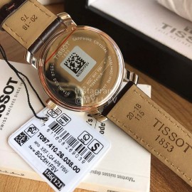 Tissot New 40mm Dial Leather Strap Business Watch For Men