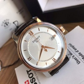 Tissot New 40mm Dial Leather Strap Business Watch For Men