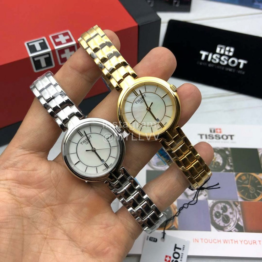 Tissot Fashion 26mm White Dial Watch For Women