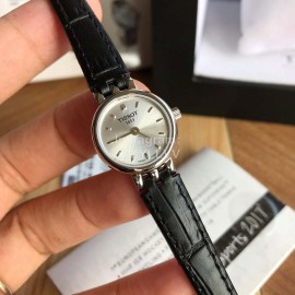 Tissot Black Leather Strap Watch For Women