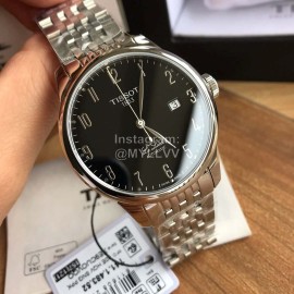 Tissot Black Dial Steel Strap Mechanical Watch For Men