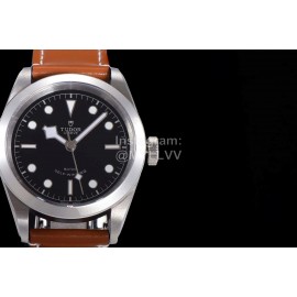 Tudor 41mm Dial Luminous Brown Strap Watch For Men