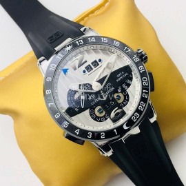 Ulysse Nardin Twa Factory Sapphire Glass 43mm White Dial Watch