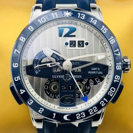 Ulysse Nardin Twa Factory Sapphire Glass 43mm Dial Watch Navy