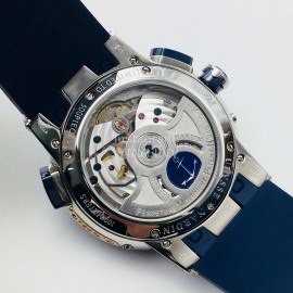 Ulysse Nardin Twa Factory Sapphire Glass 43mm Dial Watch Navy