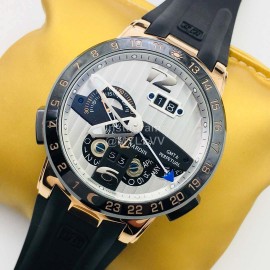 Ulysse Nardin Twa Factory 43mm White Dial Sapphire Glass Watch