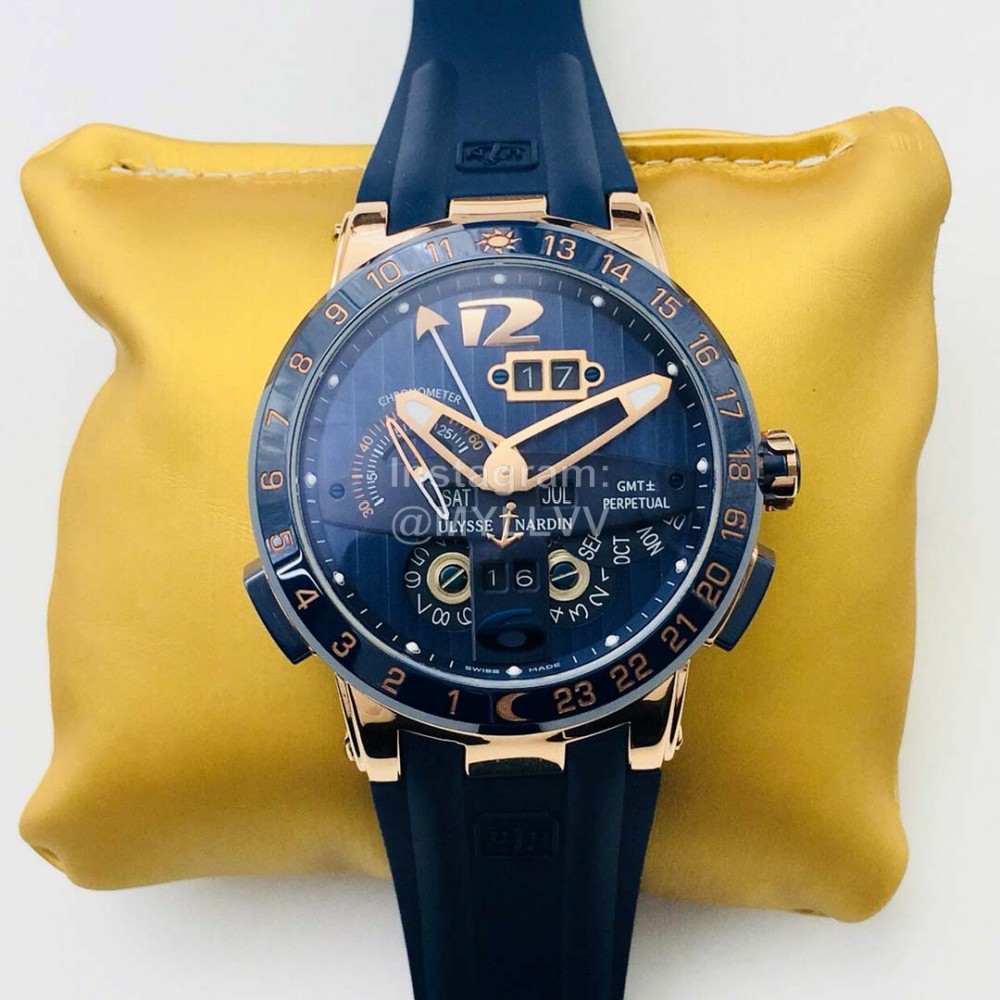 Ulysse Nardin Twa Factory 43mm Dial Sapphire Glass Watch