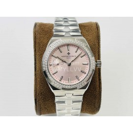 Vacheron Constantin Tws Factory Overseas Diamond Watch Silver