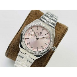 Vacheron Constantin Tws Factory Overseas Diamond Watch Silver