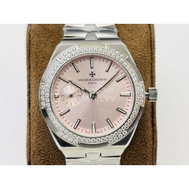 Vacheron Constantin Tws Factory Overseas Diamond Watch Silver