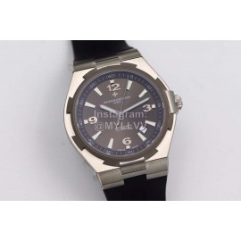 Vacheron Constantin 42mm Coffee Dial Leather Strap Luminous Watch