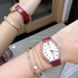 Vacheron Constantin Malte Tonneau Case Diamond Watch Red