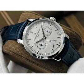 Vacheron Constantin Tw Factory Traditionnelle Navy Leather Strap Watch