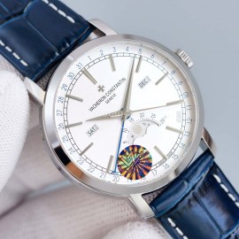 Vacheron Constantin Traditionnelle 316 Refined Steel Multifunctional Watch Navy