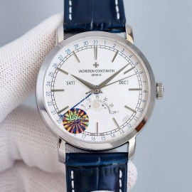 Vacheron Constantin Traditionnelle 316 Refined Steel Multifunctional Watch Navy