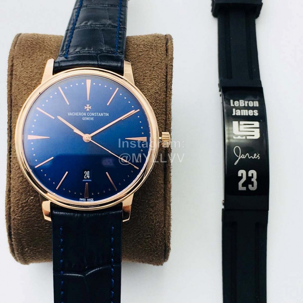 Vacheron Constantin Vc+ Factory 40mm Dial Watch Navy