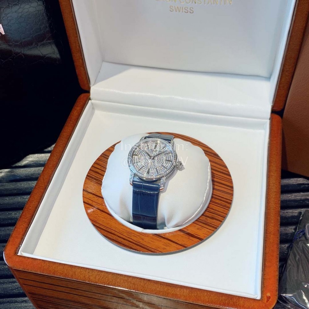 Vacheron Constantin 316 Fine Steel Case Diamond Dial Watch Blue