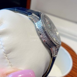 Vacheron Constantin 316 Fine Steel Case Diamond Dial Watch Blue