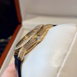 Vacheron Constantin 316 Fine Steel Case Diamond Dial Watch Black