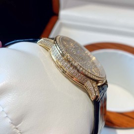 Vacheron Constantin 316 Fine Steel Case Diamond Dial Watch Black