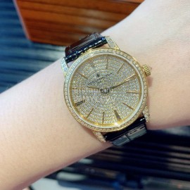 Vacheron Constantin 316 Fine Steel Case Diamond Dial Watch Black