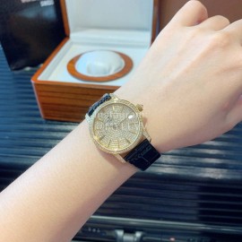 Vacheron Constantin 316 Fine Steel Case Diamond Dial Watch Black