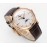 Vacheron Constantin Tws Factory Brown Leather Strap Watch For Women