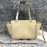 Valentino Small Horizontal Elk Grain Cow Leather Shopping Bag Beige 0037a