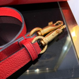 Valentino Fashion Leather Handbag Messenger Bag Red 0015