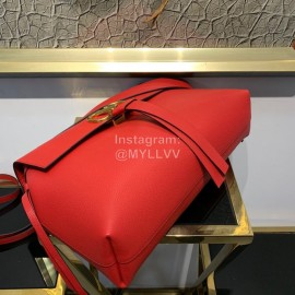 Valentino Fashion Leather Handbag Messenger Bag Red 0015